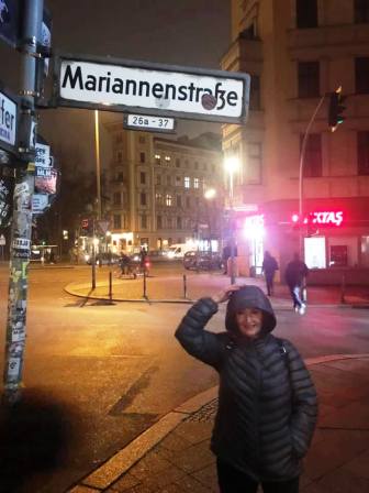 Marianne on Mariannenstrasse!