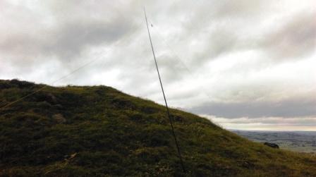 Antenna on the summit of Big Collin