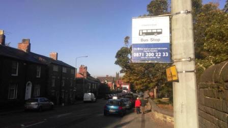 Bus stop on Buxton Road