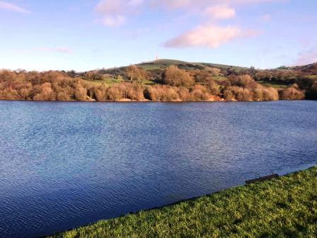 Bosley Reservoi, looking back to Croker Hill in background