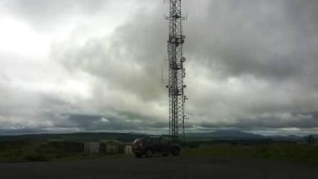 Large commercial mast on Carrigatuke