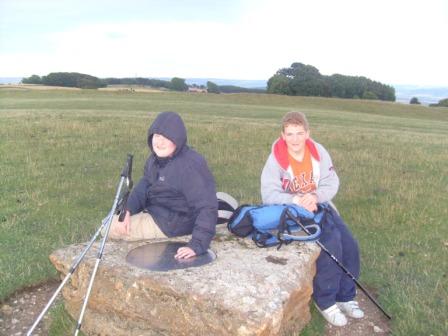 Liam & Craig, summit area of Bredon Hill