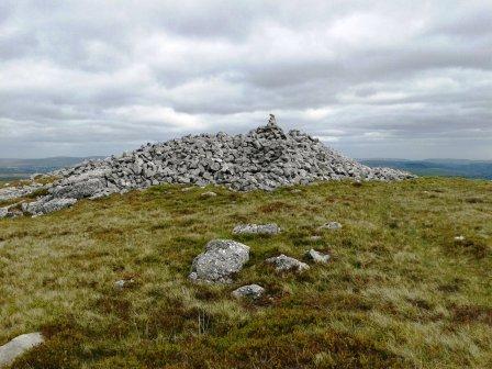 Large cairn on the ascent