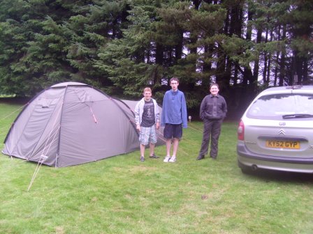 First camp at Colliford Lake