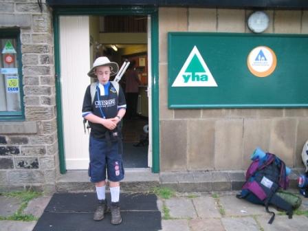 Ready to depart Crowden Youth Hostel for Day 2