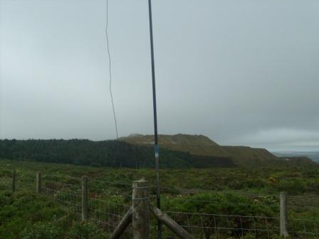 Looking from the "summit" to higher - but man-made ground