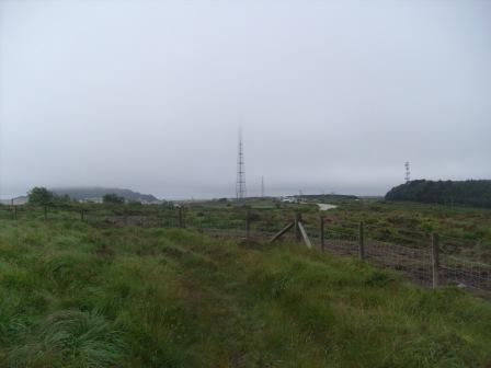 Looking back towards the aggregates plant