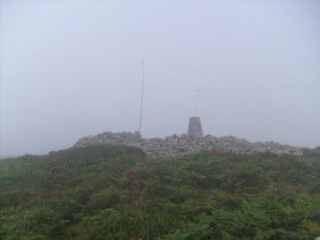 View of the antennas on summit