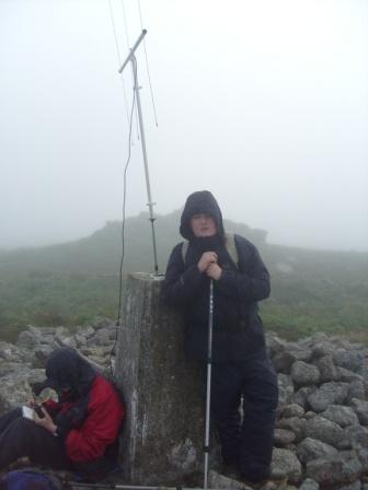 Liam arrives on summit to find Jimmy already QRV