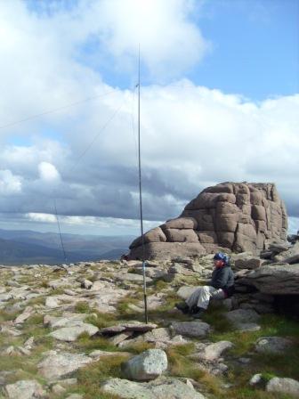 Barry GM4TOE/P activating on 5MHz