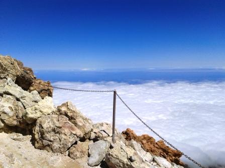 Looking down on the cloud layer