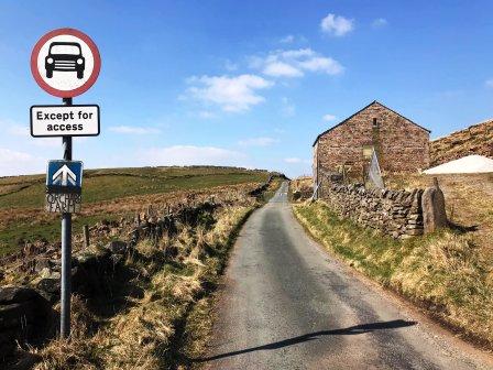 Turn right at the road junction