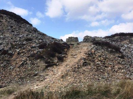 Danebower Quarries on the other side of the river