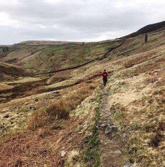 Heading down the upper Dane Valley