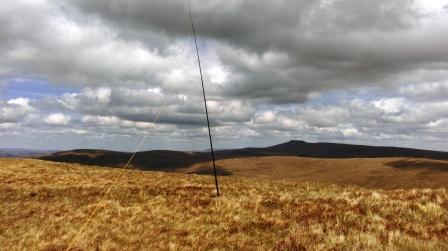 HF antenna with Pen y Fan in the background