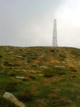 Transmitter mast on summit