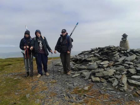 The lads at the summit