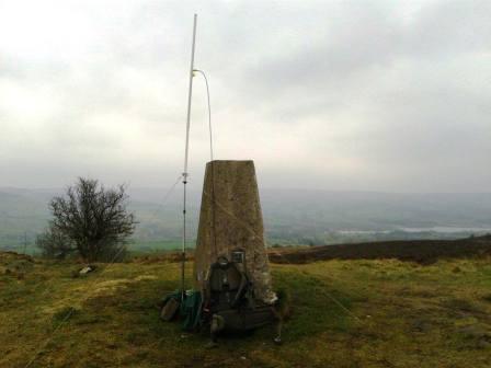 70cm antenna on Gun summit