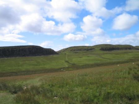 Looking back to Hadrian's Wall