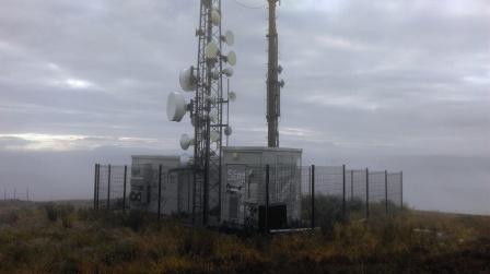 Transmitter compound on the summit