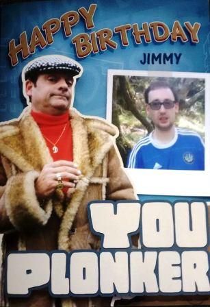 Jimmy's birthday card