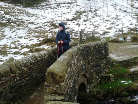 Liam on the stone bridge