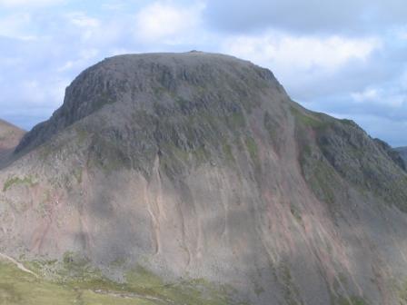 Our ascent route was towards the left of this photograph