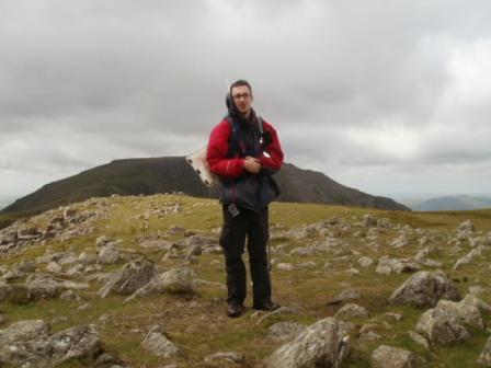 Jimmy on High Crag, with High Stile behind
