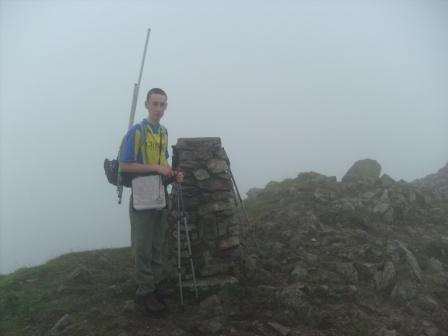 Jimmy at the trig point