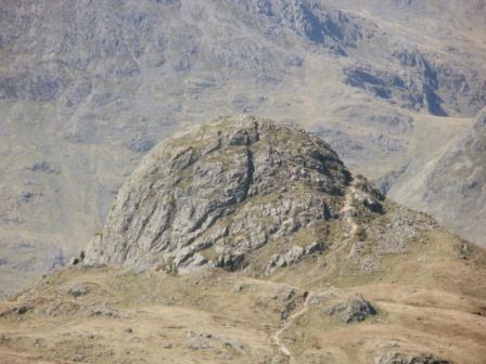 Looking down on Pike of Stickle from Harrison Stickle