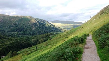 Descending Loughrigg Fell