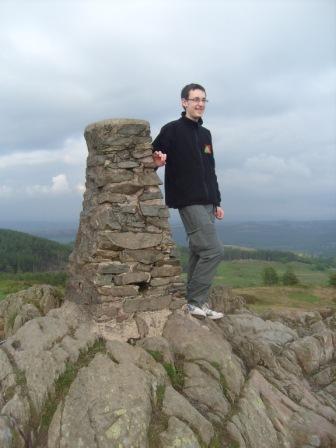 Jimmy at the summit trig