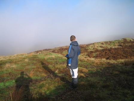 Early morning sunshine and mist on Lambrigg Fell