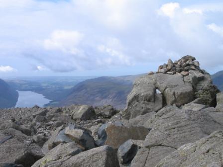 Summit cairn on Great Gable