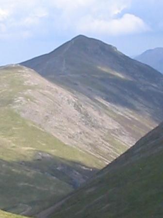 Grisedale Pike as viewed later from Grasmoor