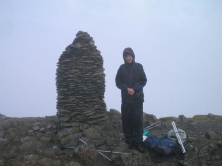 Jimmy M3EYP at the summit of Dale Head