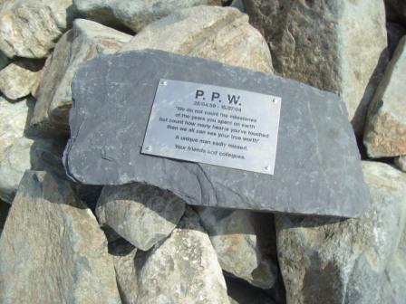 Jimmy found this memorial on the summit