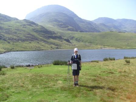 Jimmy at Sty Head tarn