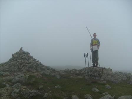 Jimmy arrives at the summit