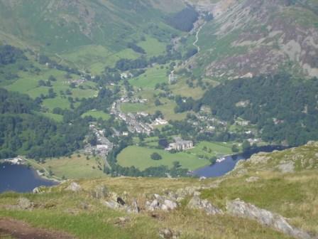 Looking down on Patterdale from Place Fell