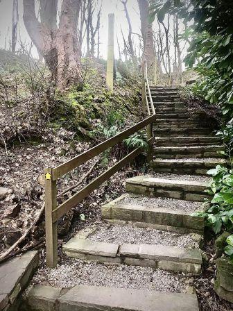 More steps as the Kerridge Hill ridge is approached