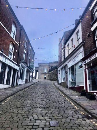 Church Wallgate, Macclesfield, as we walk back through town for a coffee on the way home.