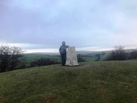 Marianne, summit of Kerridge Hill