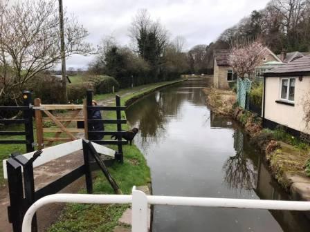 Back onto the canal