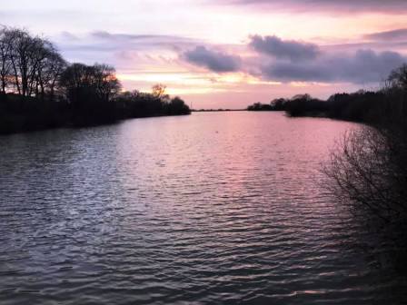 Sutton Reservoir at dusk