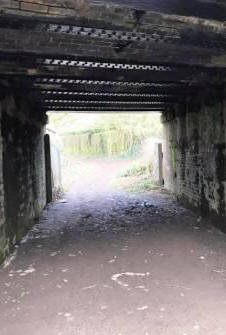 Underpass under the railway line