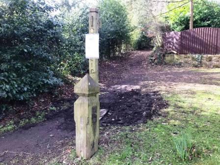 Footpath onto Chelford Heath