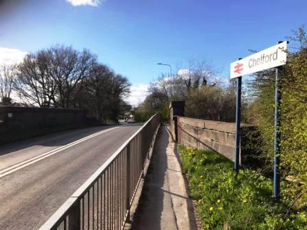 Road bridge over the railway line