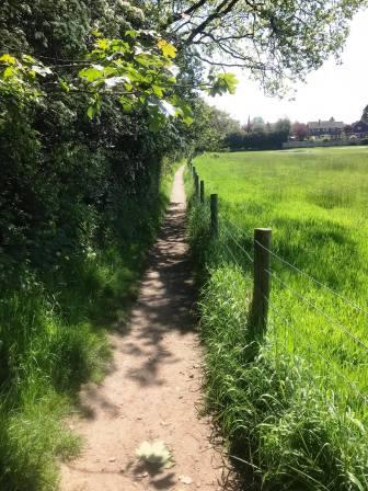 Path towards Henbury village