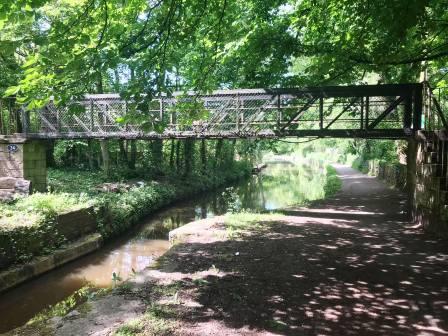 Exit the canal via this footbridge